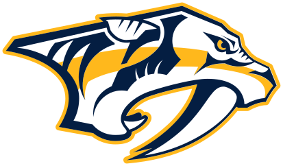 Logo of a fierce saber-toothed tiger in yellow, navy, and white.